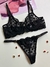 Conjunto Em Tule Personalizado Sem Bojo (Leia a descrição) - Sexy Appeal - Moda Praia e Lingerie