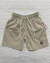 Short infantil menino, tactel estilo Mauricinho, Bege, Fumpi