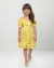 Vestido Infantil Floral Amarelo - Quimby
