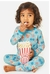 Pijama longo para bebê, Tema Noite de Cinema, Clover - Descobrir Kids
