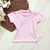 Blusa Infantil Menina Cotton Rosa - comprar online