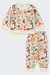 Conjunto Moletom Peluciado Estampado Bebê Menino Off White