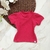 Blusa Infantil Menina Cotton Vermelha