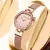 Hannah martin marca superior feminina malha de aço inoxidável com branco rosa