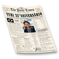 Idade 30+ Pôster de Aniversário [Arquivo Digital Personalizado]