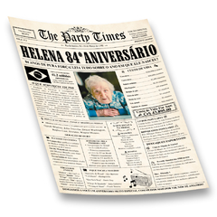 Idade 80+ Pôster de Aniversário [Arquivo Digital Personalizado]