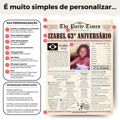 Idade 30+ Pôster de Aniversário [Arquivo Digital Personalizado] - comprar online