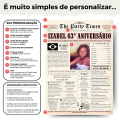 Pôster de Aniversário Personalizado [Kit Completo] - comprar online