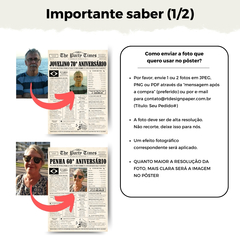 Idade 50+ Pôster de Aniversário [Arquivo Digital Personalizado] na internet