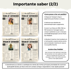 Idade 50+ Pôster de Aniversário [Arquivo Digital Personalizado] - RT Design Paper