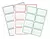 ETIQUETAS PLANCHA BORDE COLOR - comprar online
