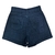 Short de jeans negro rigido - comprar online