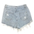 Short de jeans rigido con strass - comprar online