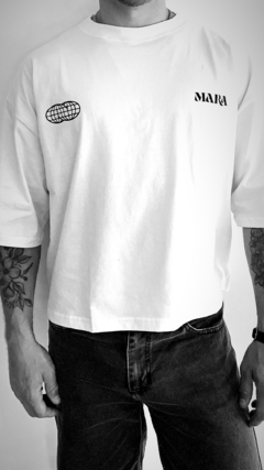 Remera Boxy Estampada MARA HOUSE Blanco en internet