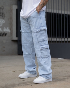 Jean Cargo Celeste - comprar online