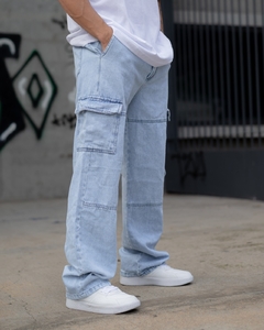 Jean Cargo Celeste - tienda online