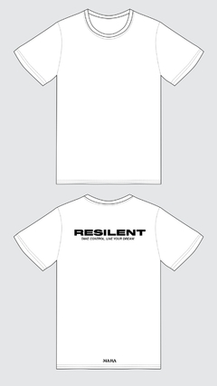 Remera Boxy Estampada MARA RESILENT Blanco en internet