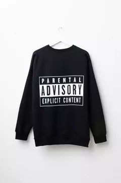 Hoodie Parental Advisory Negro