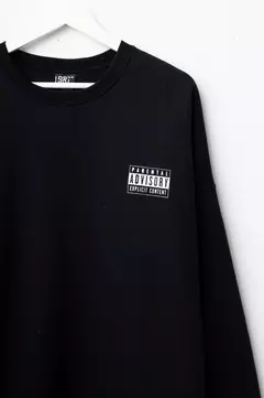 Hoodie Parental Advisory Negro - comprar online