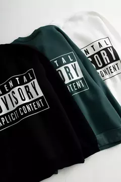 Hoodie Parental Advisory Negro en internet