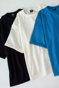 Remera Boxy Waffle Blanco