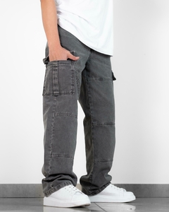 Jean Baggy Cargo Washed Gris - tienda online