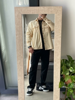 Camisaco Oversize Corderoy Crema