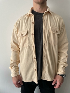 Camisaco Oversize Corderoy Crema en internet