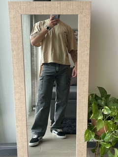 Jean Baggy Cargo Washed Gris