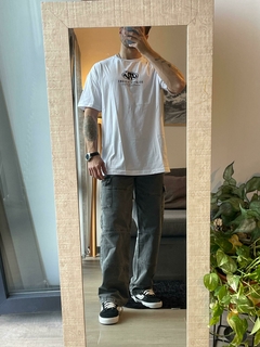 Jean Baggy Cargo Washed Gris - comprar online