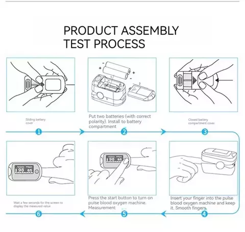 Oxímetro De Clipe De Dedo Uso Doméstico Oxímetro Led Medidor De Uso Doméstic