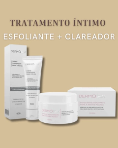 Kit de tratamento íntimo - clareador e esfoliante