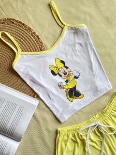 Babydoll Larissa Reto viés - Minnie vestido amarelo - comprar online