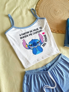 Babydoll Larissa Reto viés - Stitch tira a senha - comprar online