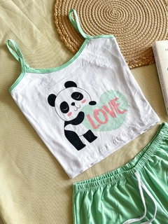 Babydoll Larissa Reto viés - Panda Love - comprar online