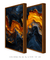 Conjunto 2 Quadros Flame Waves - loja online