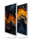 Conjunto 2 Quadros Flame Waves - Myrrha