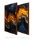 Conjunto 2 Quadros Flame Waves