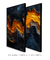 Conjunto 2 Quadros Flame Waves - Myrrha