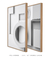 Conjunto 2 Quadros Geométrico Branco - comprar online