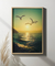 Quadro Decorativo Gaivotas Sunset