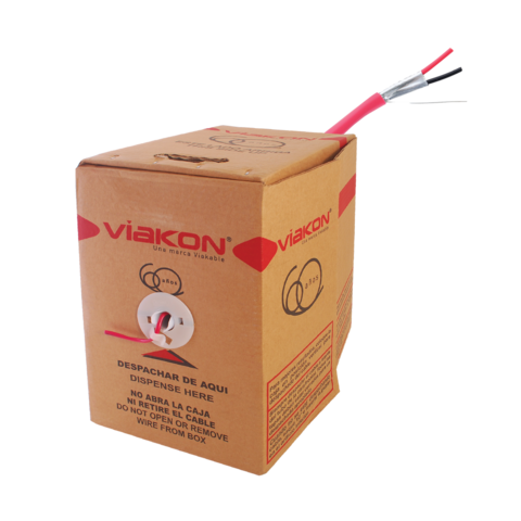 2 X 16 AWG / INCENDIO / FPLR / BLINDADO / 305 metros / Alambre / Hecho en México