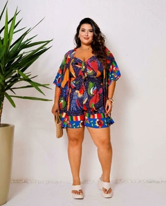 conjunto kimono estampa farm