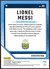 Lionel Messi Teal /199 Donruss 2024-25 - comprar online