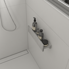Porta Shampoo Linear 40cm Venturi - Venturi Slate