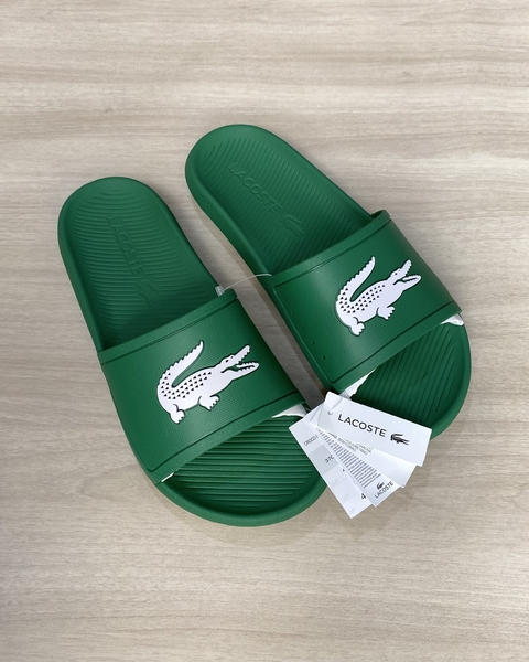 CHINELO LACOSTE SLIDE CROCO
