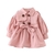 Moda casaco de bebê com cinto de algodão outono primavera roupas da menina do bebê cor sólida jaqueta infantil bebê menina casaco 2 cores