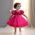 Vestido de princesa rosa fofo para bebé, Festa de casamento infantil, Vestido de formatura, Lantejoula infantil, 1 ° aniversário, Baptismo, Vestido de - Achou Levou