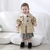 Moda casaco de bebê com cinto de algodão outono primavera roupas da menina do bebê cor sólida jaqueta infantil bebê menina casaco 2 cores - loja online