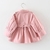 Imagem do Moda casaco de bebê com cinto de algodão outono primavera roupas da menina do bebê cor sólida jaqueta infantil bebê menina casaco 2 cores
